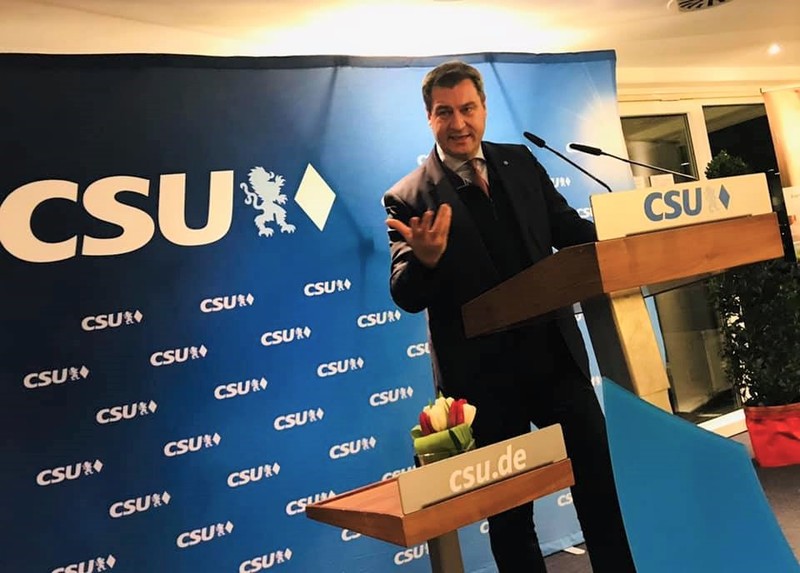 Ministerpr�sident Markus S�der hielt eine eindrucksvolle Rede!