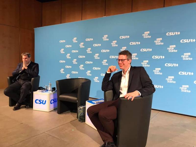 und Ministerpr�sident Markus S�der und Generalsekret�r Markus Blume