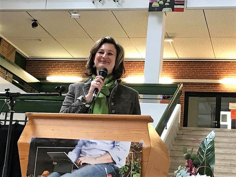 Marion Fischer, unsere Kreisb�uerin, bei ihrer Ansprache. 