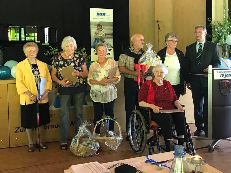 Ehrung langj�hriger Mitglieder im Ortsverband Schwarzenbruck. 